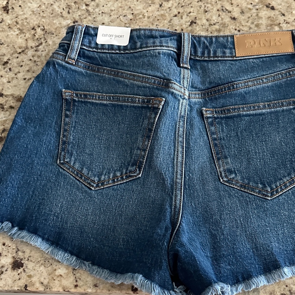 PINK Victoria's Secret Blue Jean Shorts